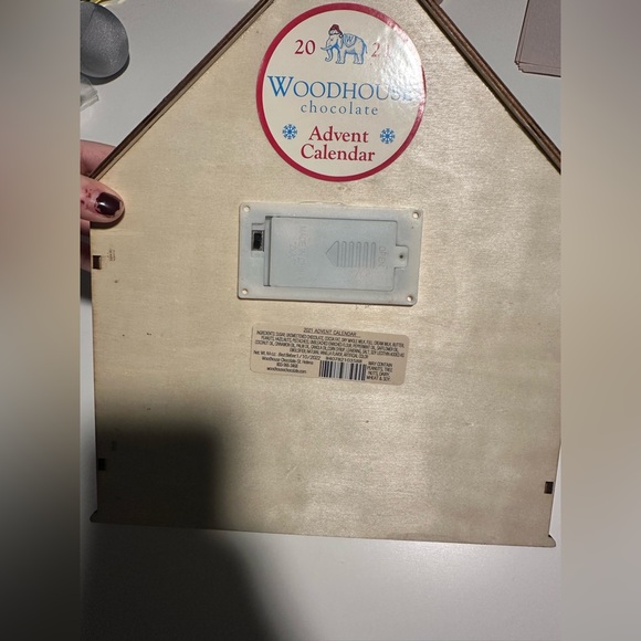 Wood ADVENT CALENDAR House Laser Cut Nativity Scene w/ Light~Works 11.5x10" - Picture 2 of 3